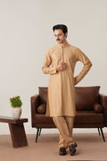 Tehzeeb - Ivory Raw Silk Embroidered Kurta Trouser