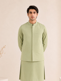 Mint Blended Waistcoat - Straigth Cut - Men