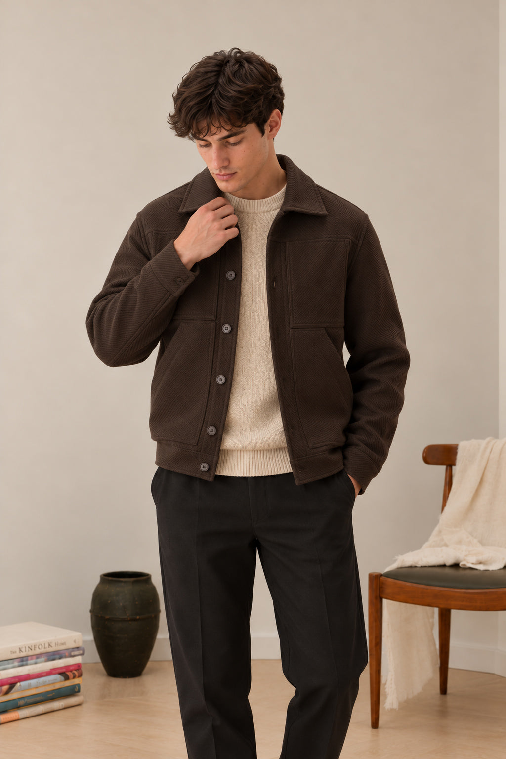 Camden Brown Twill Jacket
