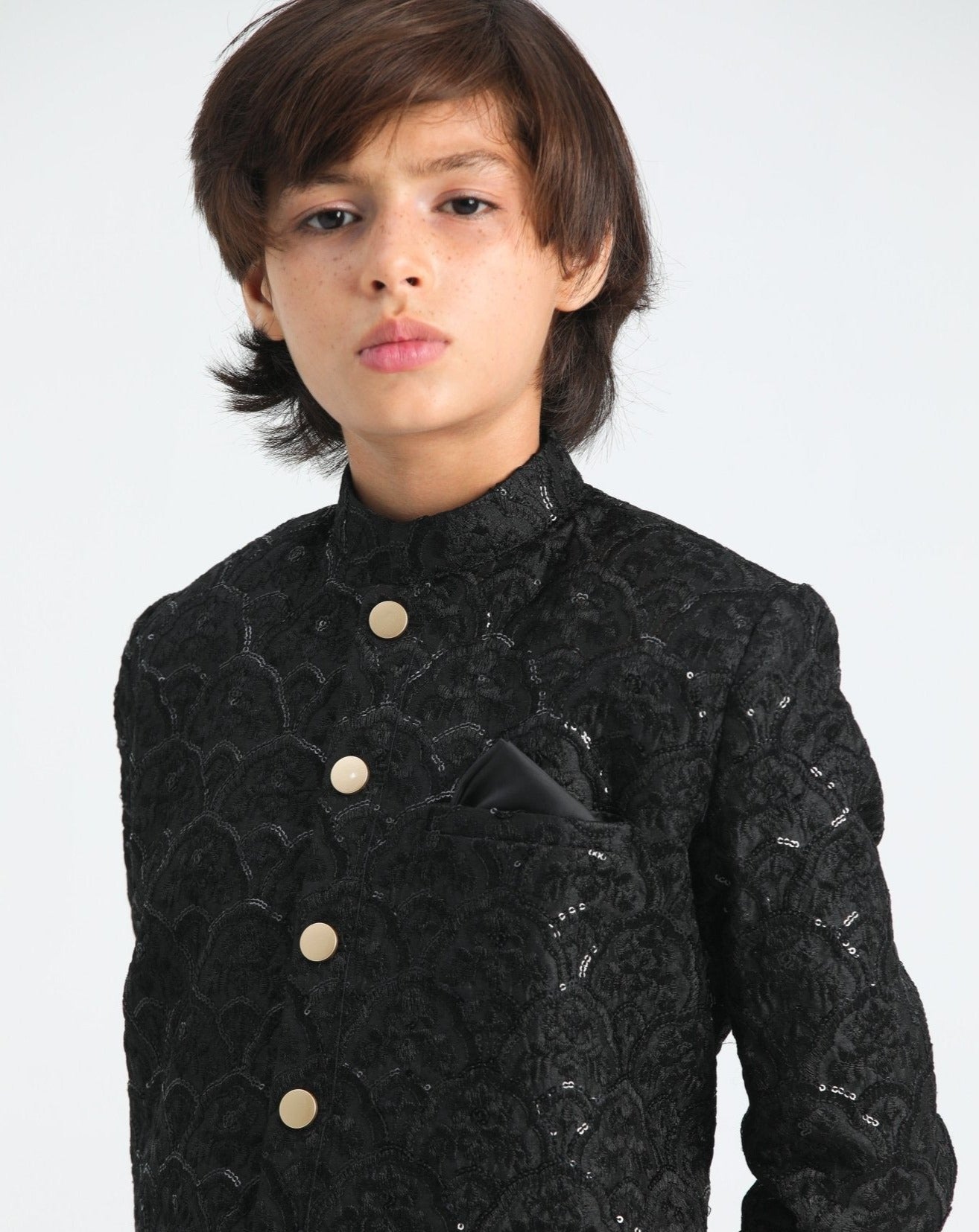 Kids black sequin on sale jacket