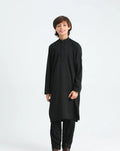Crow Black Kurta Trouser - Kids