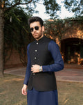 Black Opal Suiting Waistcoat - Round Cut - Men