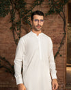 Off White - Kurta Trouser/Shalwar - 2PC - MuraqshMuraqsh Man