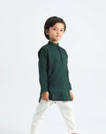 Pine Cotton Kurta Trouser - Kids